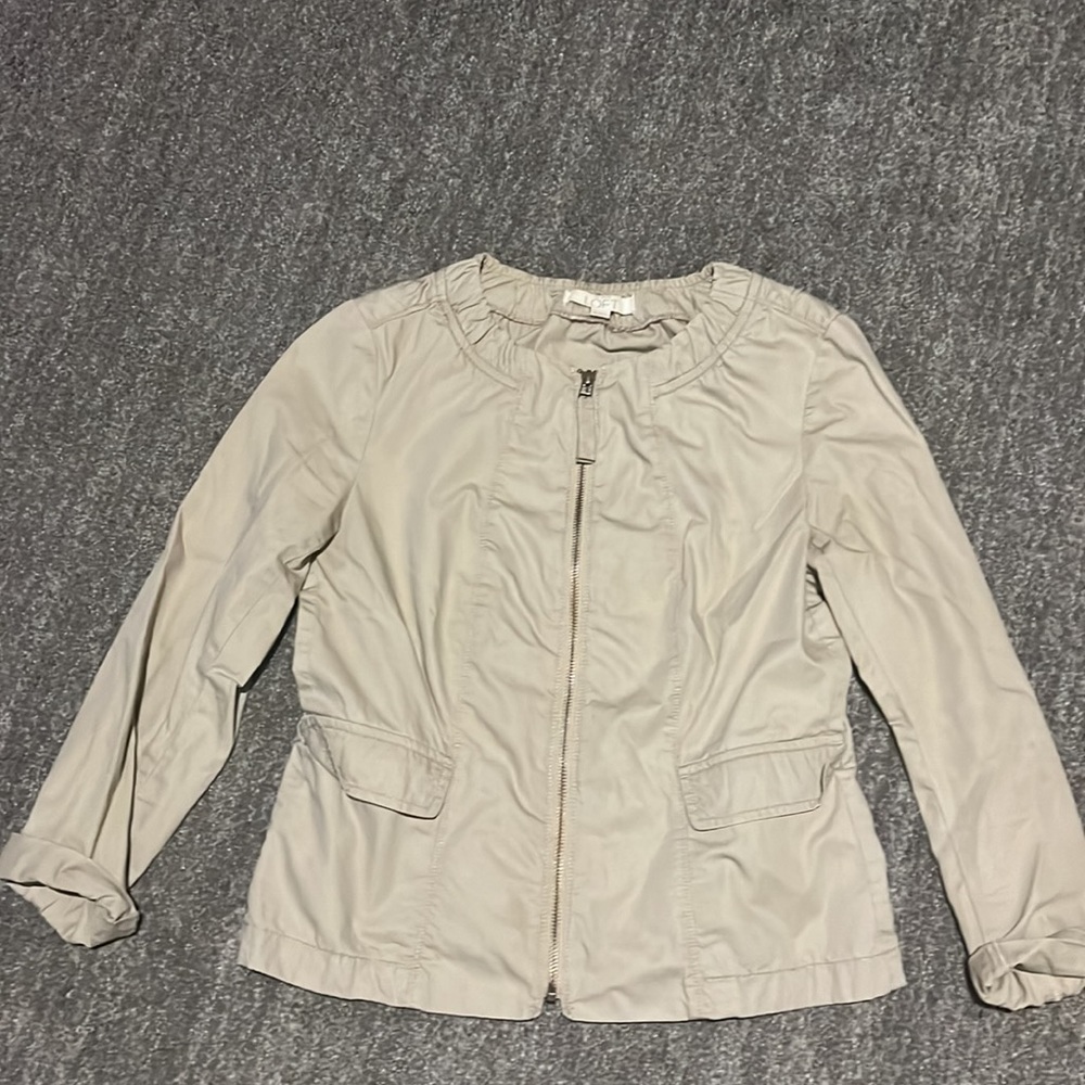 Loft zip up size small cardi blazer
